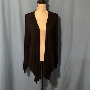Classic Black Women's Cardigan 2X